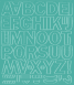 3 cm-es öntapadós betűk, türkiz színben