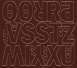 5 cm-es öntapadós betűk ABC második fele, barna színben