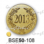 Érembetét évszám BSE50-108 50mm arany