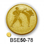 Érembetét karate küzdősport harcművészet BSE50-78 50mm arany