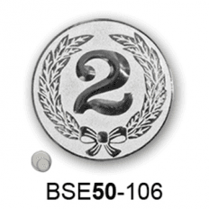 Érembetét második helyezés BSE50-106 50mm ezüst