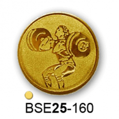 Érembetét súlyemelés BSE25-160 25mm arany