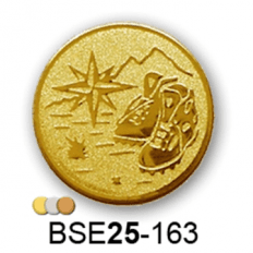 Érembetét természetjárás túra BSE25-163 25mm arany, ezüst, bronz