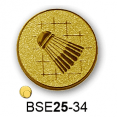 Érembetét tollaslabda BSE25-34 25mm arany