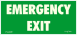 Emergency exit vészkijárat fluor utánvilágító felvilágosító tábla matrica