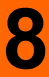 ADR narancssárga tábla 8-as szám