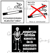 Dohányzásos csomag 2 matrica szett (kis matricák)