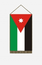 Jordánia asztali zászló