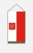 Lengyel címeres asztali zászló