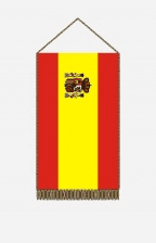 Spanyol címeres asztali zászló