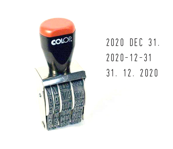 COLOP Hagyományos dátum 09000 bélyegző 9mm-es dátummagassággal