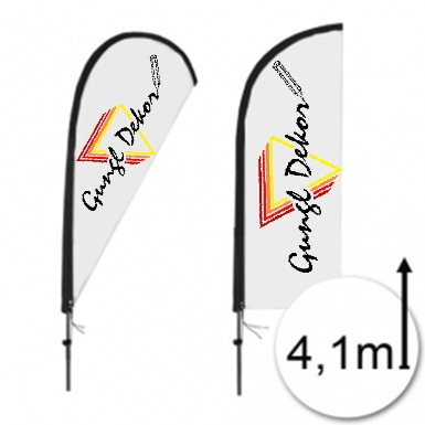 Flying banner 4,1 m magas Strandzászló