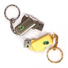 Kulcstartós 32GB-os Pendrive masszív fémvázas kivitelben egyedi gravírozott szöveggel