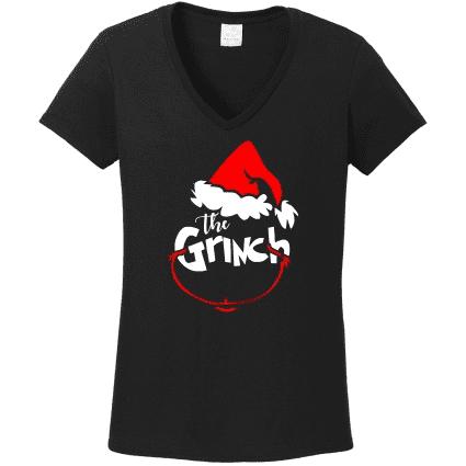 The Grinch egyedi mintájú karácsonyi női póló