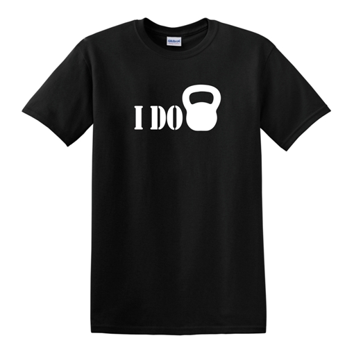 I do kettlebell figura egyedi grafikás férfi póló