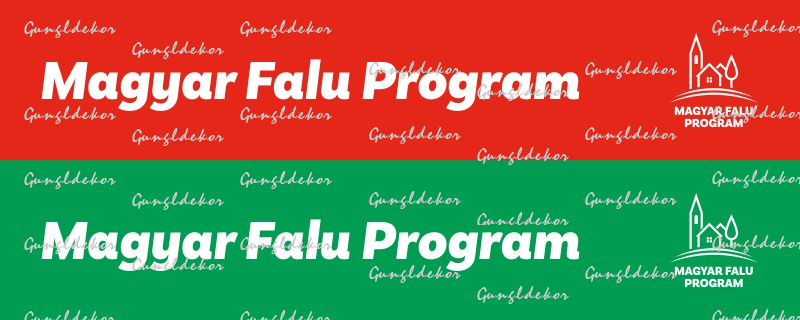 Magyar Falu Program kistelepülési üzletek kirakat matrica