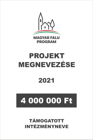 Magyar Falu Program támogatói tábla
