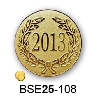 Érembetét évszám BSE25-108 25mm arany