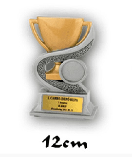 Trófea gravírtáblával 12cm TRSE-900