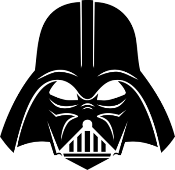 Darth véder 2 db plottervágott autós matrica applikáló fóliával