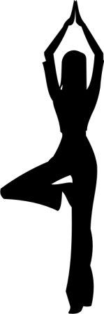Yoga csaj 2 db plottervágott autós matrica applikáló fóliával