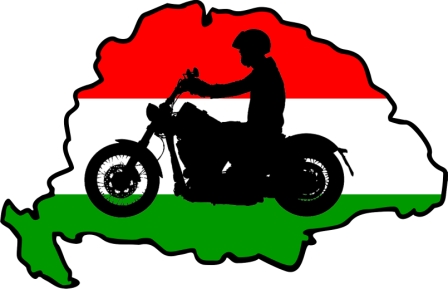 Nagy Magyarország motorossal matrica