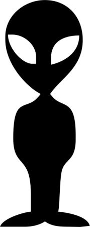 UFO földönkívüli 2 db plottervágott autós matrica applikáló fóliával