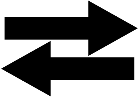 Plottervágott öntapadós irányjelző nyilak matrica