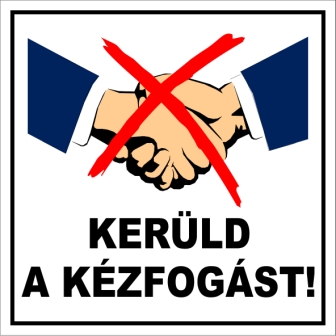 Kerüld a kézfogást! Figurás kismatrica mágnes