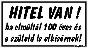 Hitel van humoros vicces tábla matrica