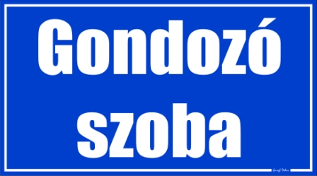 Gondozó szoba helyiségtábla matrica