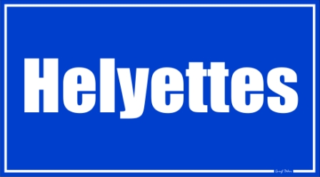 Helyettes helyiségtábla matrica