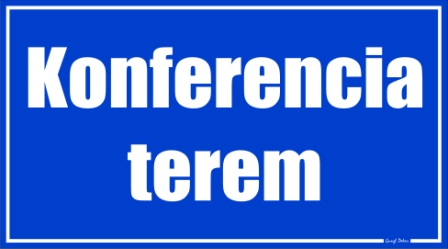 Konferencia terem helyiségtábla matrica