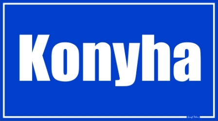 Konyha helyiségtábla matrica
