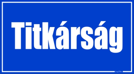 Titkárság helyiségtábla matrica