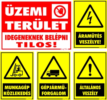 Ipari csomag 2 matrica szett (üzemi terület)