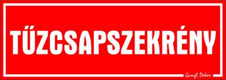 Tűzcsapszekrény kismatrica