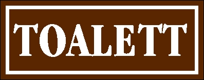 Toalett felirat tábla matrica