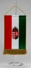 Fém asztali zászlótartó
