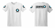 BMW motorcycles feliratú Férfi póló motoros T-shirt fehér