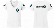 BMW motorcycles feliratú női póló motoros T-shirt fehér