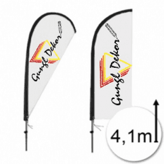 Flying banner 4,1 m magas Strandzászló