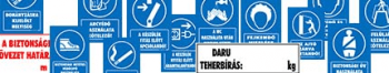 dekorwebshop - rendelkező jelzések (kék) tábla matrica