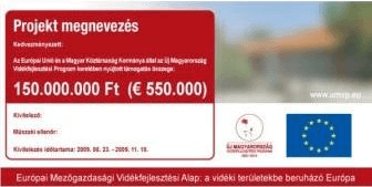 dekorwebshop - Új magyarország vidékfejlesztési program (umvp) projekttáblák nyomtatása