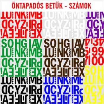 dekorwebshop - öntapadós betűk - számok