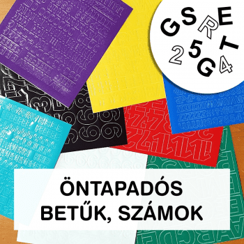 dekorwebshop - öntapadós betűk - számok