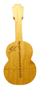 Akusztikus gitár alakú Fa 32GB-os pendrive mágneses kupakkal egyedi gravírozott szöveggel figurával