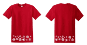 Hópihe mintás karácsonyi kétoldalas férfi póló