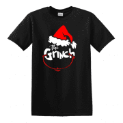 The Grinch egyedi mintájú karácsonyi férfi póló