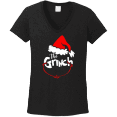 The Grinch egyedi mintájú karácsonyi női póló